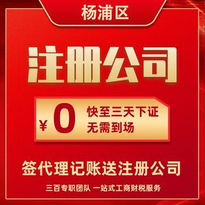 上海杨浦区代理记账报税公司注册营业执照代办理个人独资企业核名