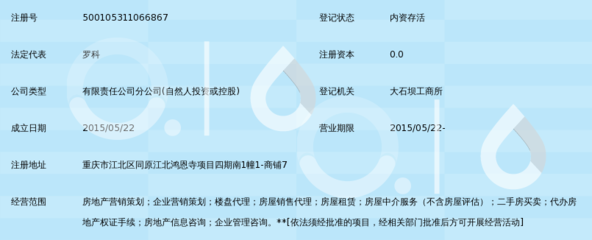 重庆凡新房地产营销策划有限公司东原分公司